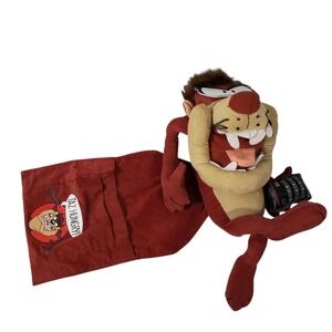 Warner Bros Looney Tunes Taz Tasmanian Devil Plush Corduroy‎ TV Remote Holder